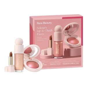 RARE BEAUTY - Selena Lip & Cheek Faves – Mini tvářenka, rozjasňovač a rtěnka