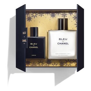 CHANEL - POUZDRO BLEU DE CHANEL - Parfém 50 Ml A Hydratační Krém 3 V 1 90 Ml