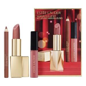 ESTÉE LAUDER - Marvelous Lip Kit Holiday Makeup Gift Set - Set rtěnky, lesku a tužky na rty