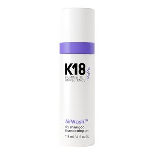 K18 - AirWash Dry Shampoo – Redukuje kožní maz + eliminuje zápach