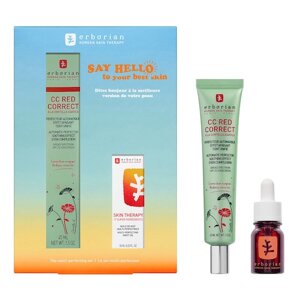 ERBORIAN - Kit CC Red Correct x Skin Therapy – Víceúčelová zdokonalující sada