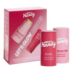 MERCI HANDY - Let's Glow Heroes – Rozjasňovač + tvářenka