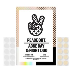 PEACE OUT SKINCARE - Acne Day & Night Duo – Sada náplastí proti nedokonalostem