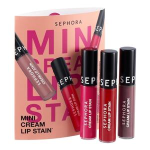 SEPHORA COLLECTION - Mini Cream Lip Stain – Sada tří mini rtěněk