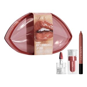 HUDA BEAUTY - Juicy Bombshell Lip Duo Kit – Sada pro líčení rtů