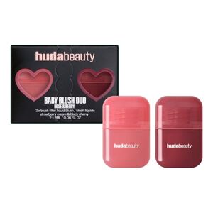 HUDA BEAUTY - Baby Blush Duo Black Cherry and Strawberry Cream – Sada tvářenek